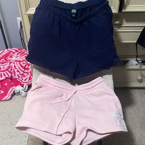 wild fable navy and light pink athletic shorts (pair)